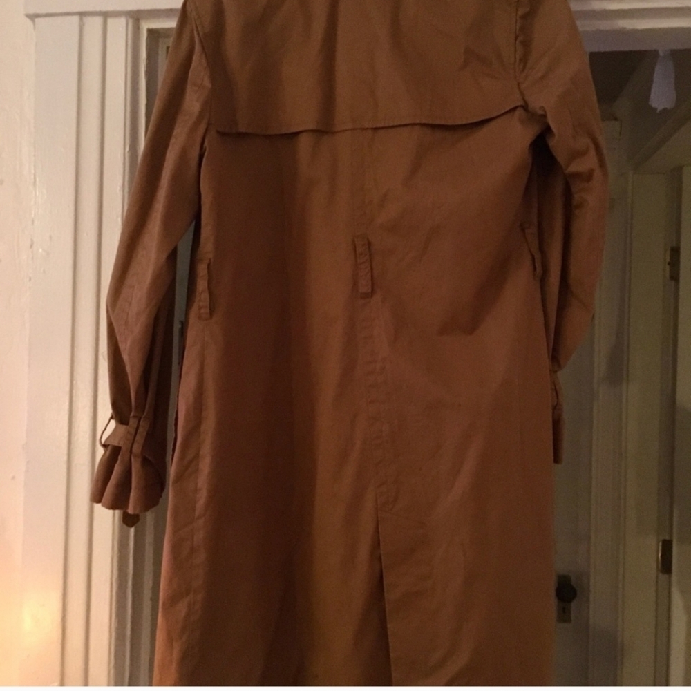 J. Crew City Trench Coat, camel, size 4 - Picture 7 of 13
